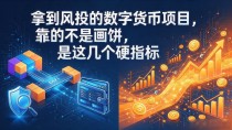 拿到风投的数字货币项目，靠的不是画饼，是这几个硬指标