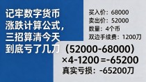记牢数字货币涨跌计算公式，三招算清今天到底亏了几刀