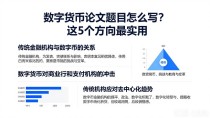 数字货币论文题目怎么写？这5个方向最实用