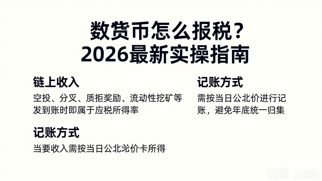 数字货币怎么报税?2026最新实操指南
