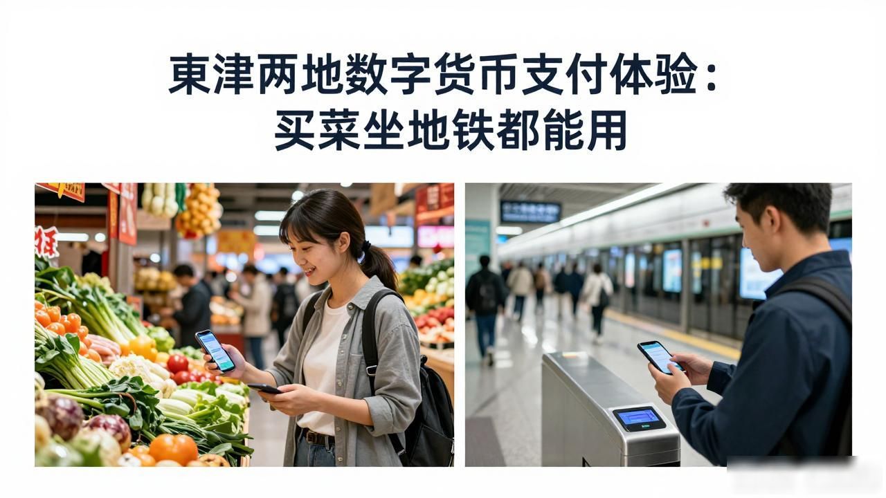 京津两地数字货币支付体验:买菜坐地铁都能用