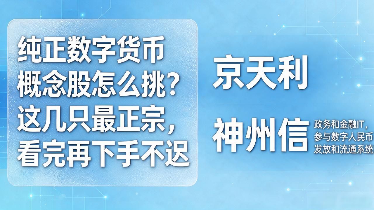 纯正数字货币概念股怎么挑?这几只最正宗,看完再下手不迟