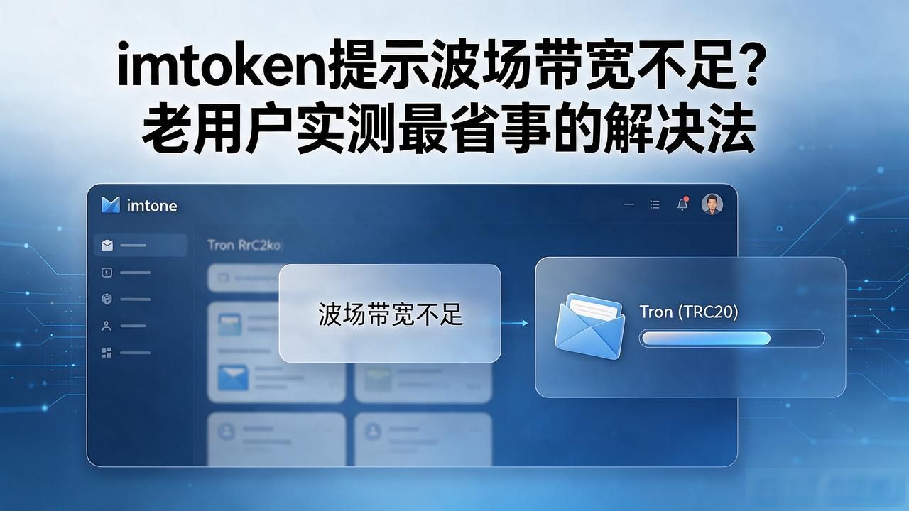 imtoken提示波场带宽不足?老用户实测最省事的解决法