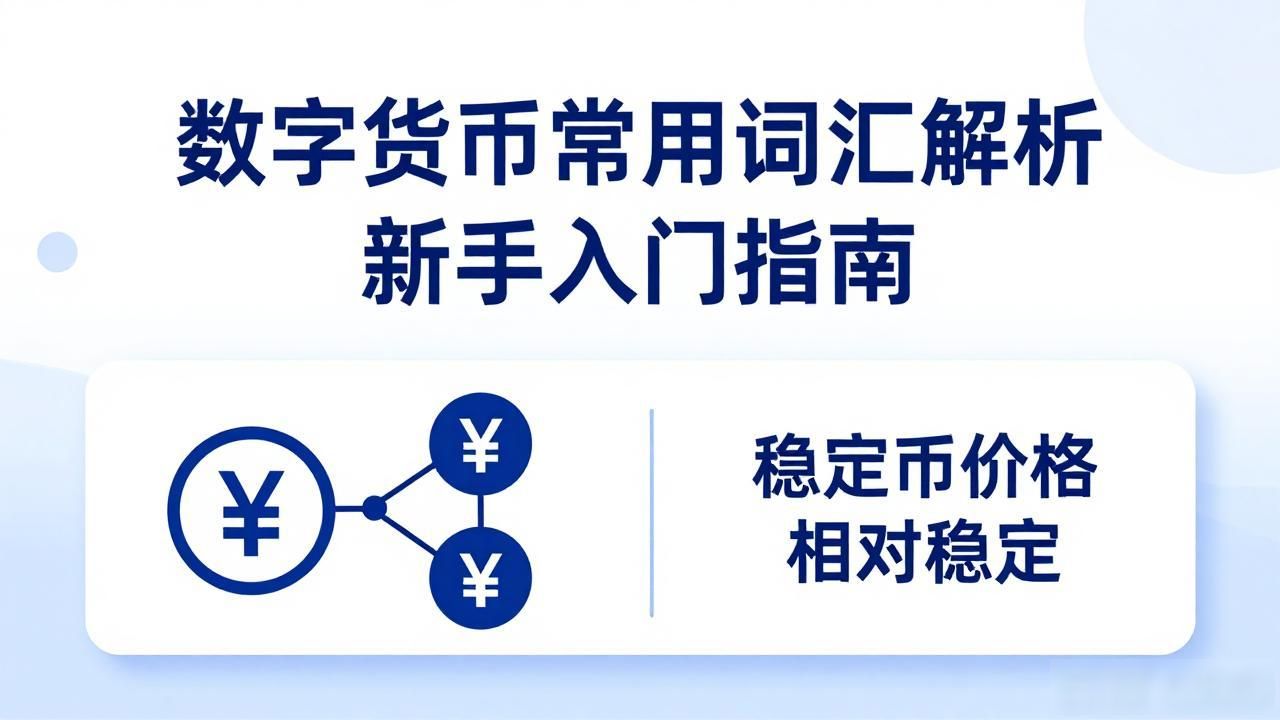 数字货币常用词汇解析 新手入门指南