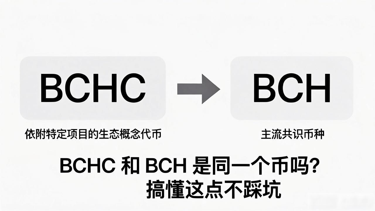 BCHC和BCH是同一个币吗?搞懂这点不踩坑