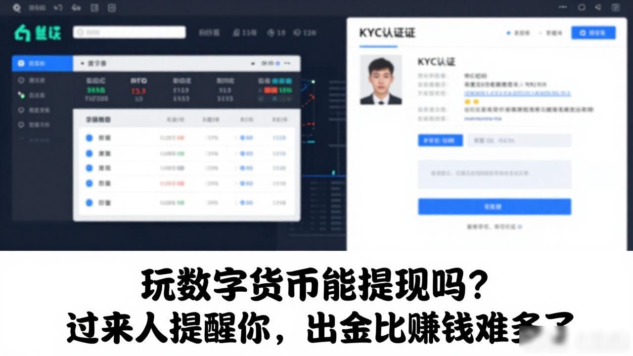 玩数字货币能提现吗?过来人提醒你,出金比赚钱难多了