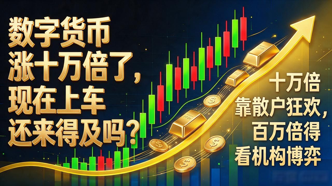 数字货币涨十万倍了,现在上车还来得及吗