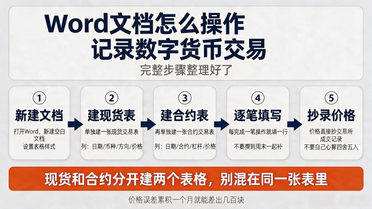 word文档怎么操作记录数字货币交易,完整步骤整理好了