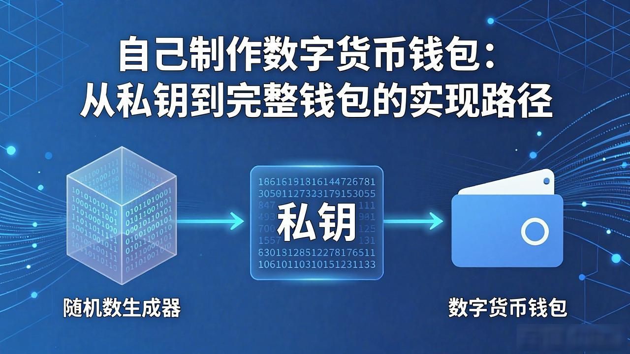 自己制作数字货币钱包:从私钥到完整钱包的实现路径