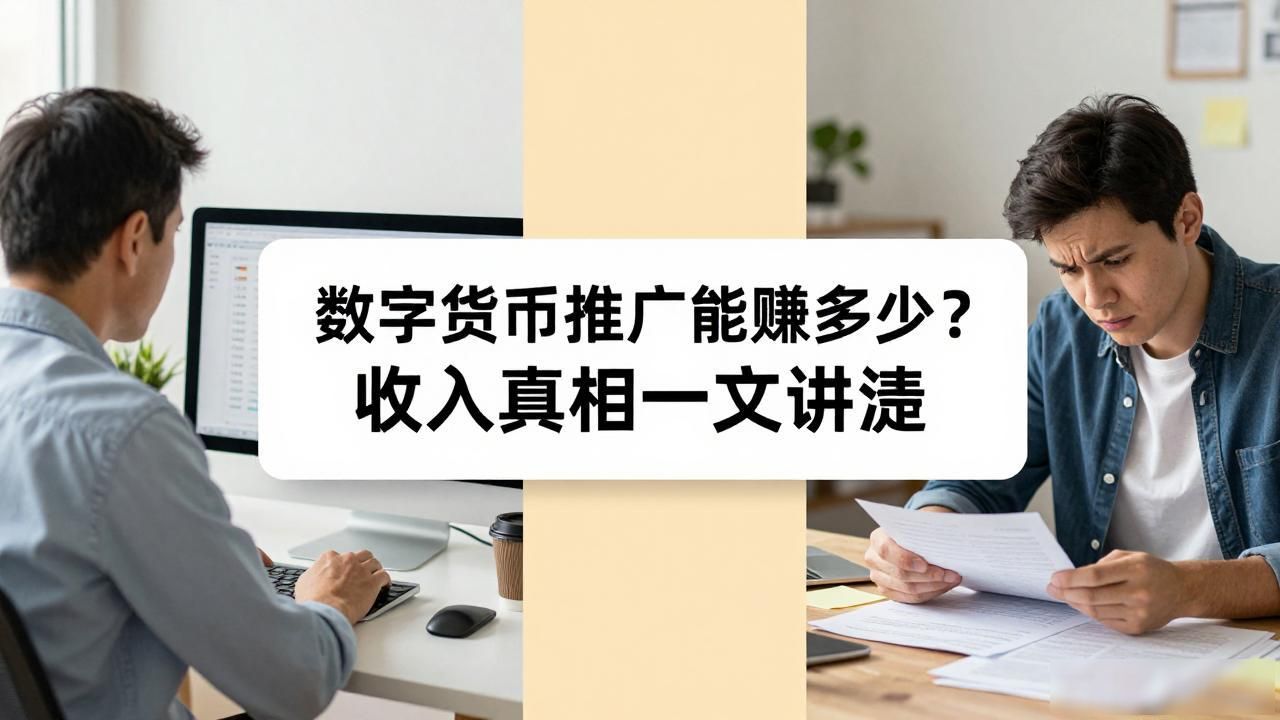 数字货币推广能赚多少?收入真相一文讲清楚