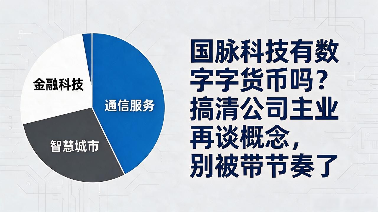 国脉科技有数字货币吗?搞清公司主业再谈概念,别被带节奏了