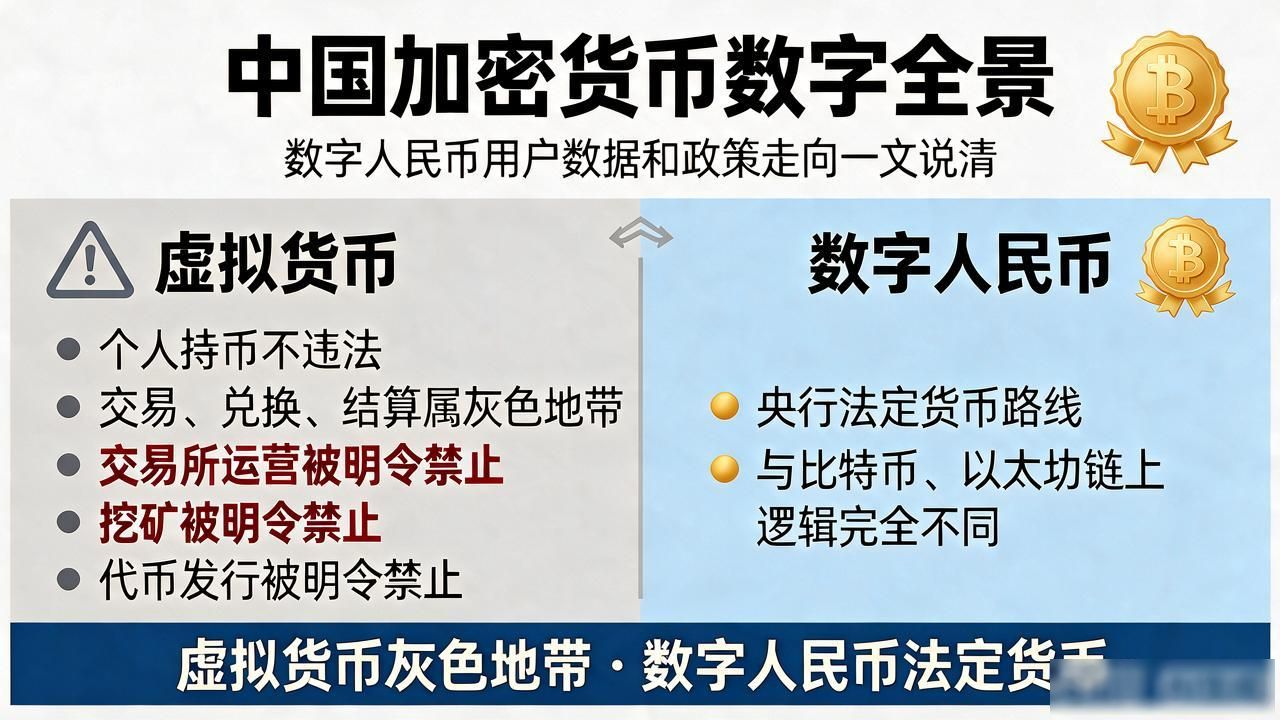 中国加密货币数字全景:数字人民币用户数据和政策走向一文说清