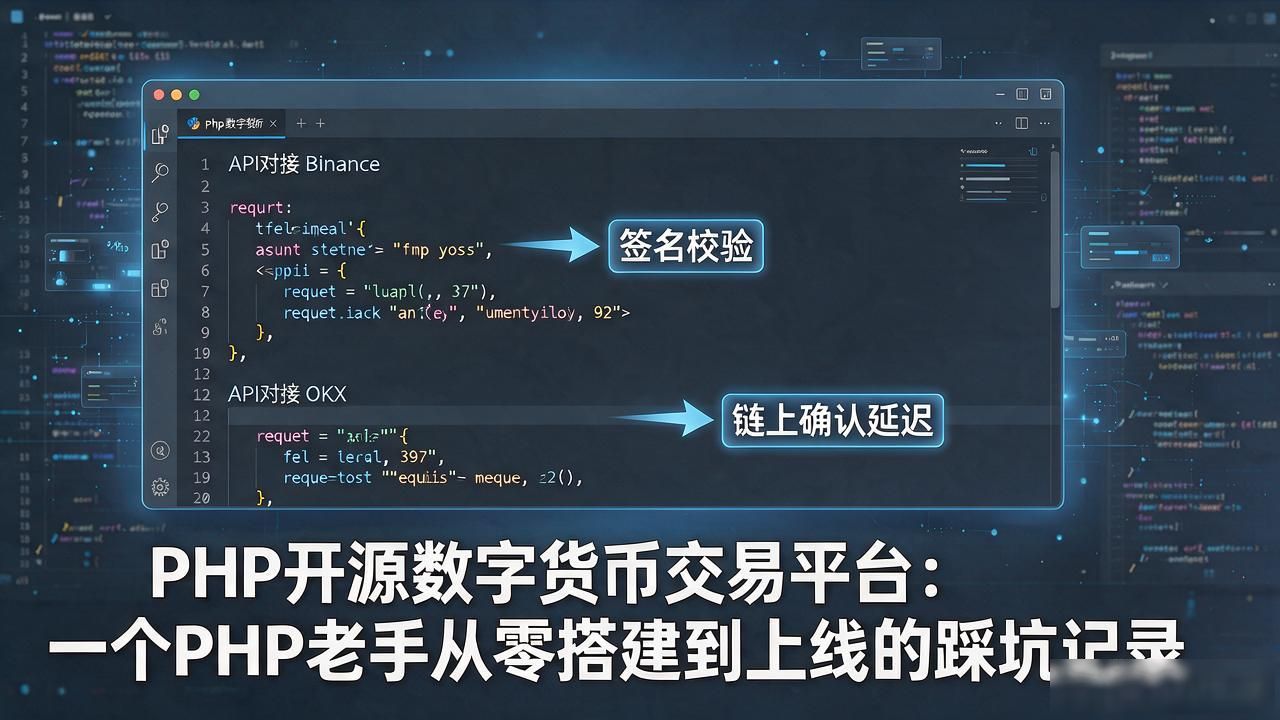 PHP开源数字货币交易平台:一个PHP老手从零搭建到上线的踩坑记录
