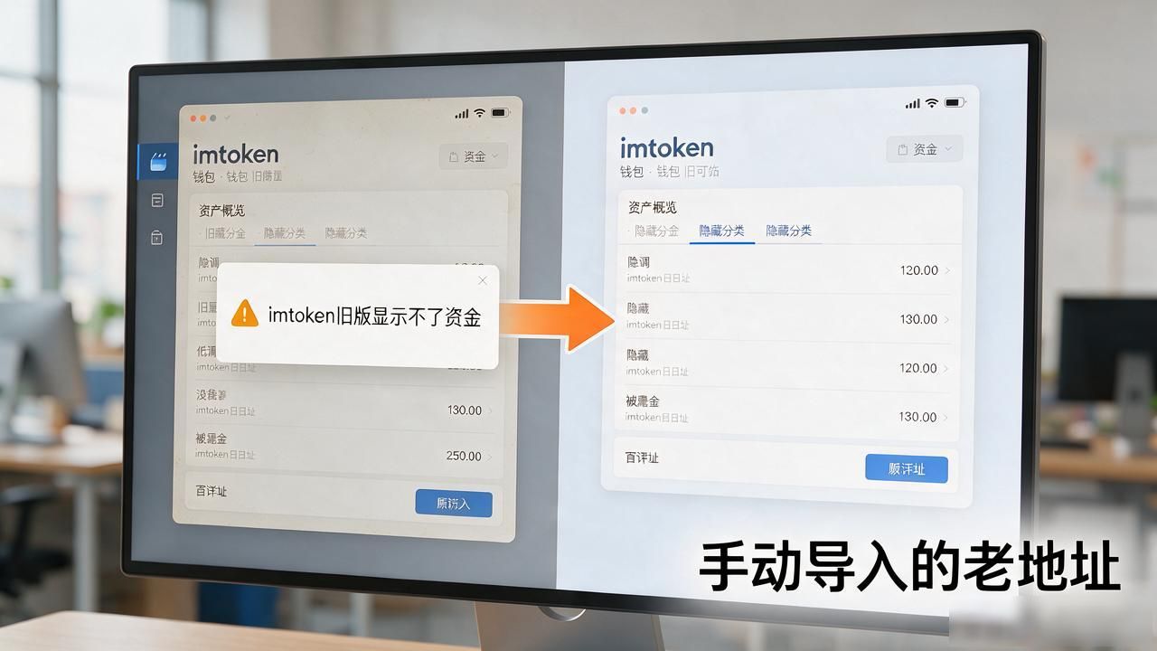 imtoken旧版显示不了资金怎么办?钱大概率还在