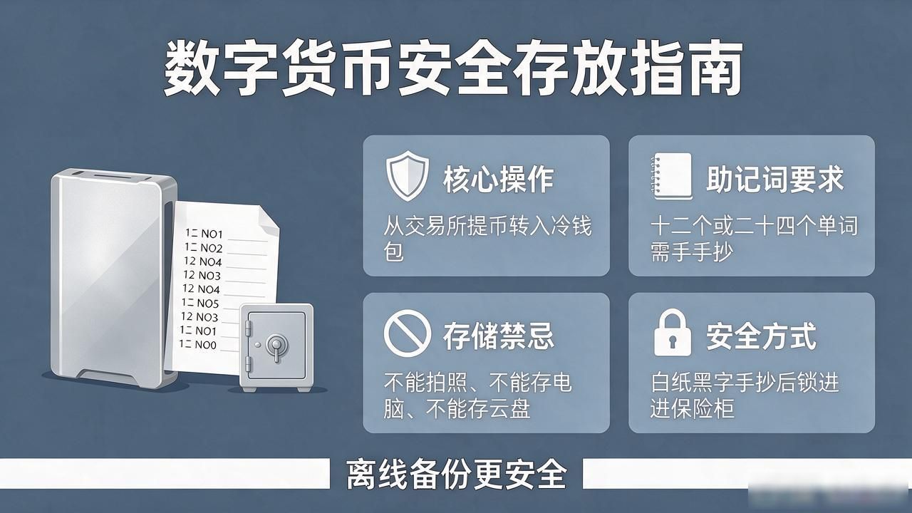 手里有币怕被盗?数字货币怎么存放安全就看这几招