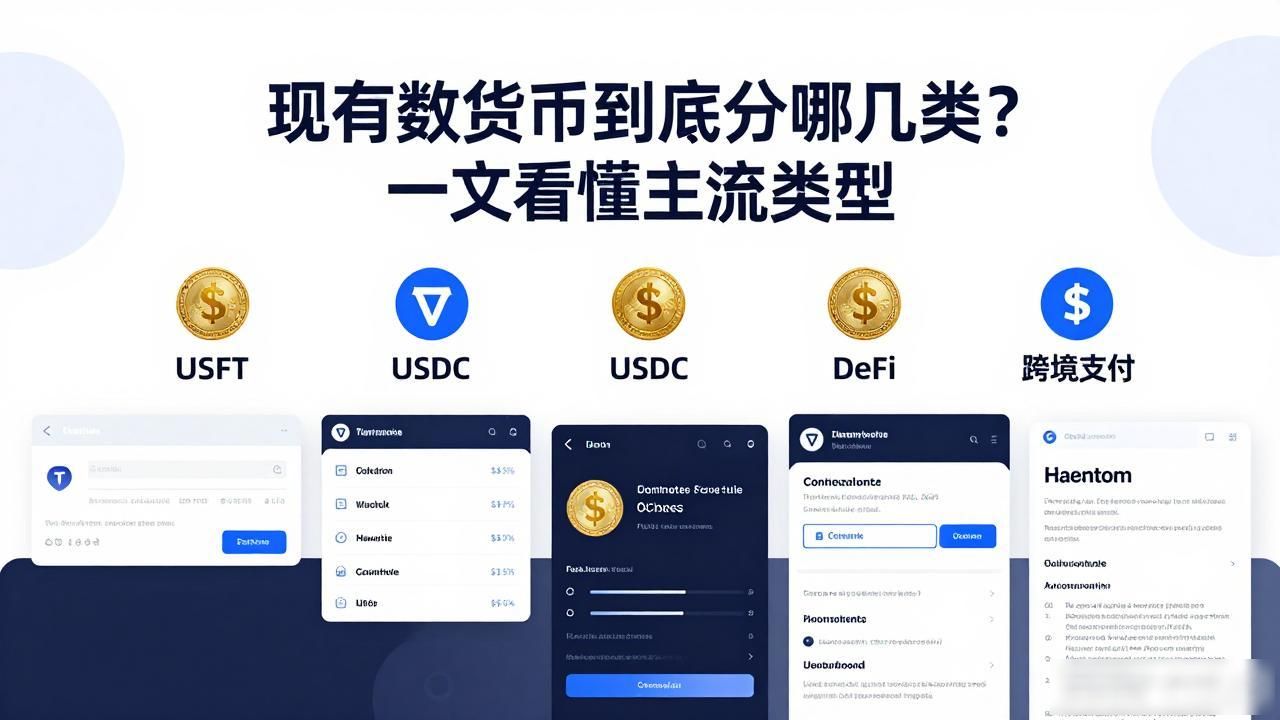 现有数字货币到底分哪几类?一文看懂主流类型