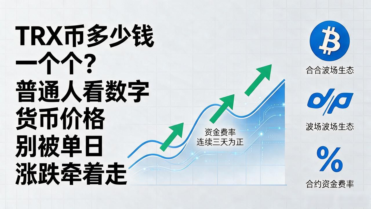 TRX币多少钱一个?普通人看数字货币价格别被单日涨跌牵着走