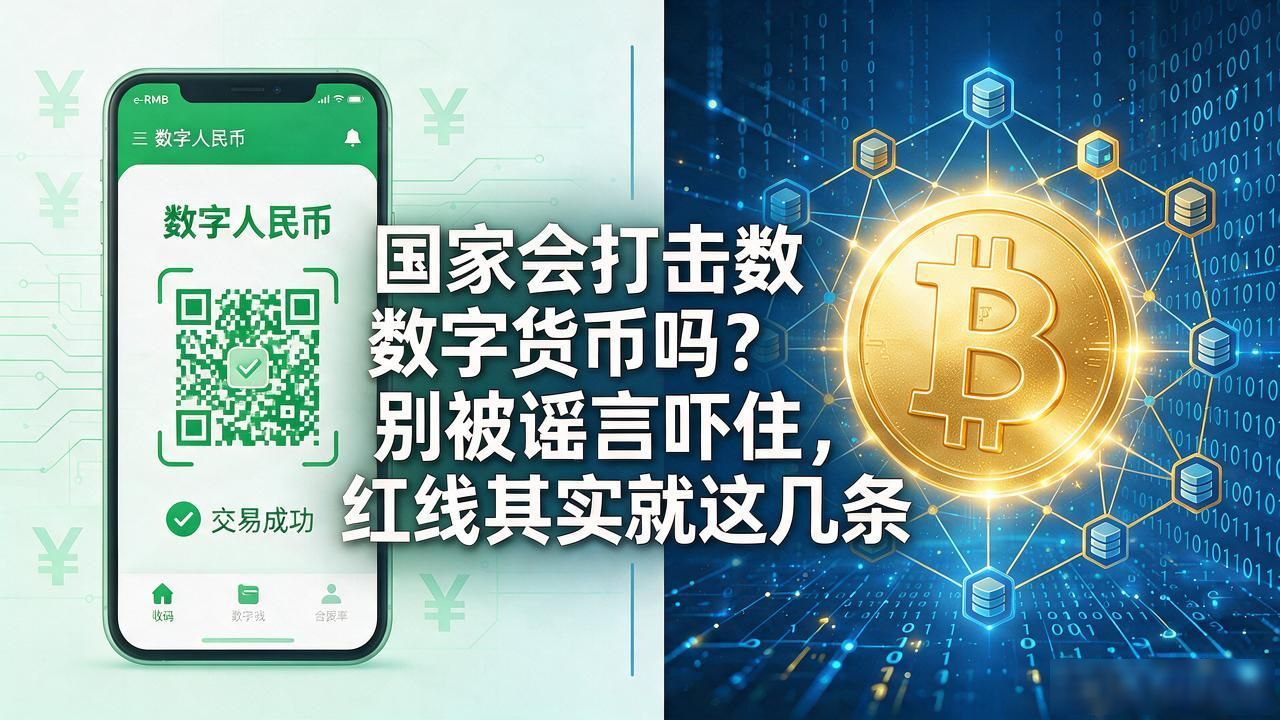 国家会打击数字货币吗?别被谣言吓住,红线其实就这几条