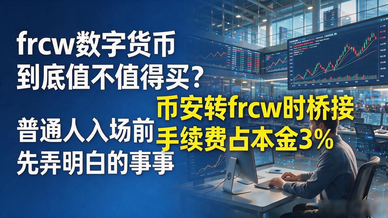 frcw数字货币到底值不值得买?普通人入场前得先弄明白的事