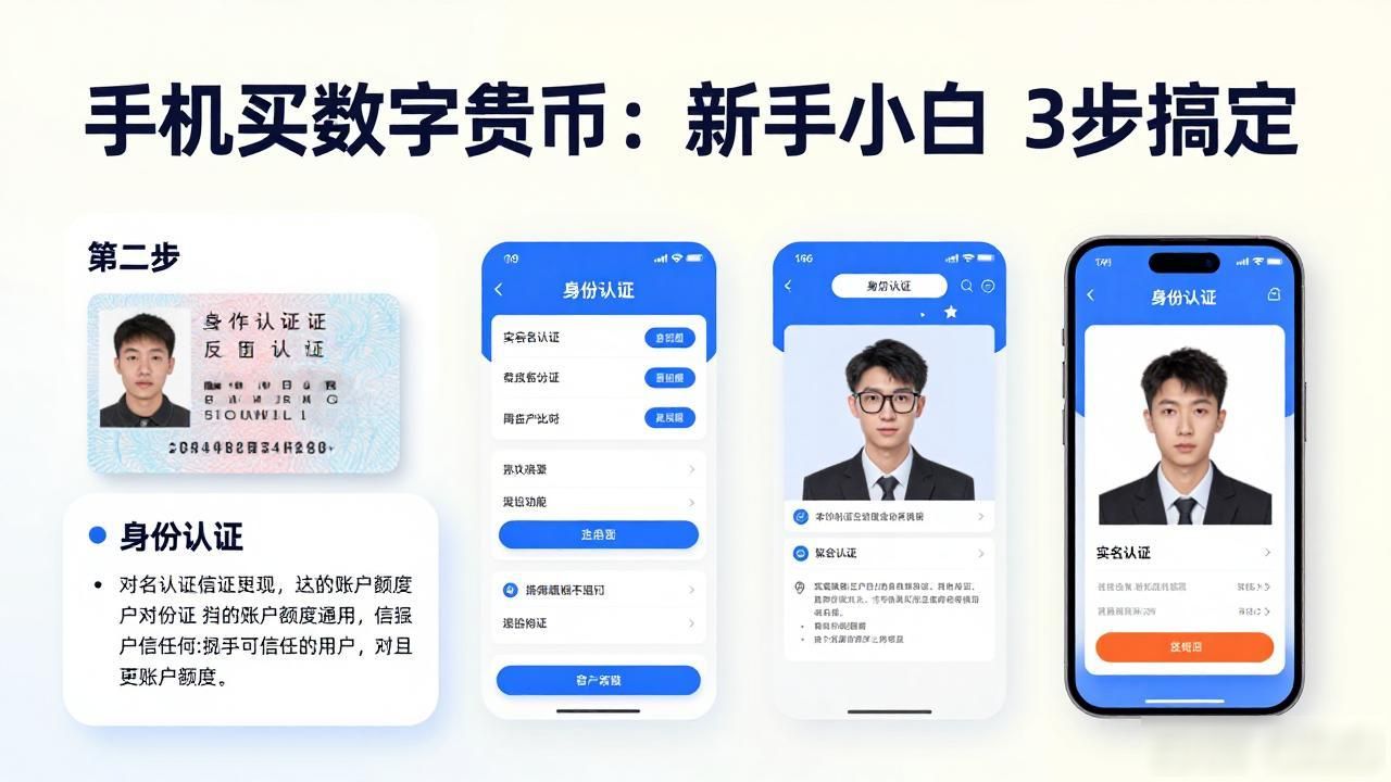 手机买数字货币:新手小白3步搞定