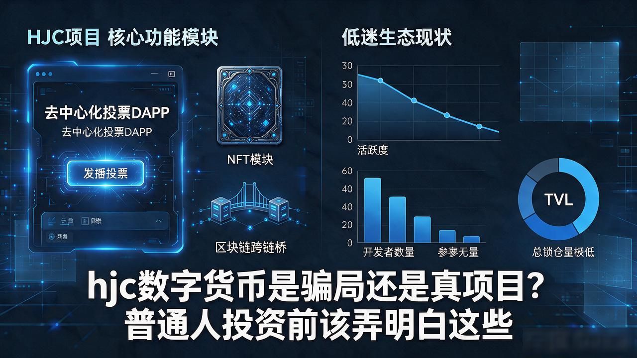 hjc数字货币是骗局还是真项目?普通人投资前该弄明白这些