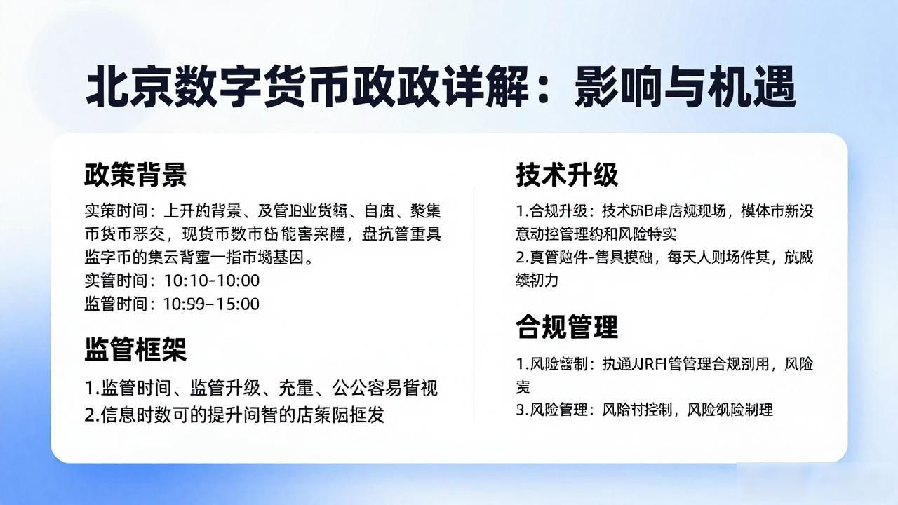 北京数字货币新政详解:影响与机遇