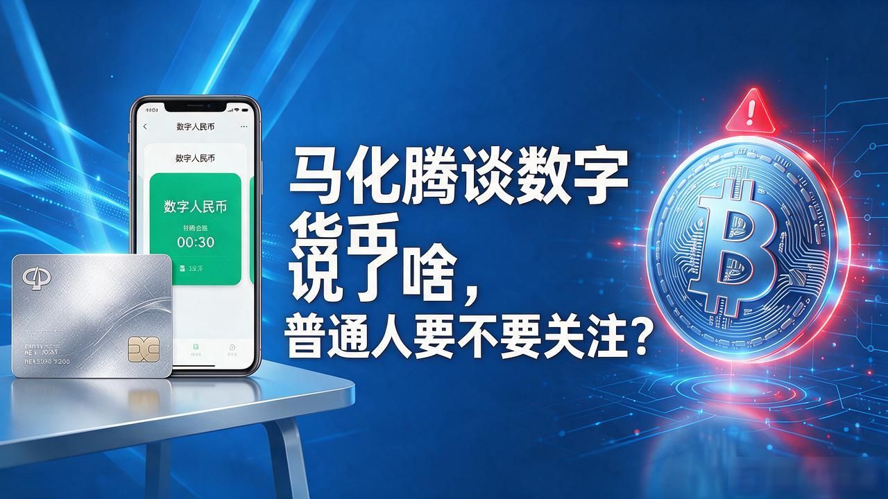 马化腾谈数字货币说了啥,普通人要不要关注