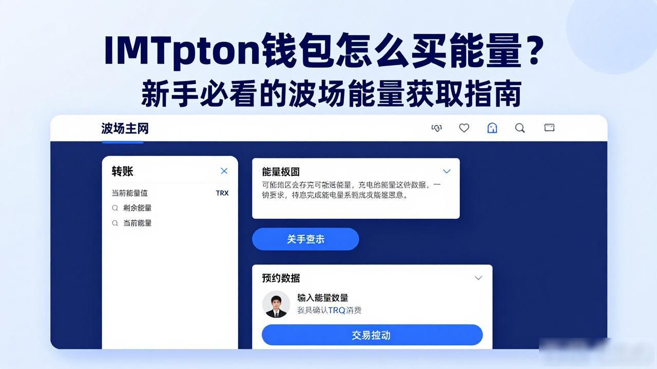 imtoken钱包怎么买能量?新手必看的波场能量获取指南