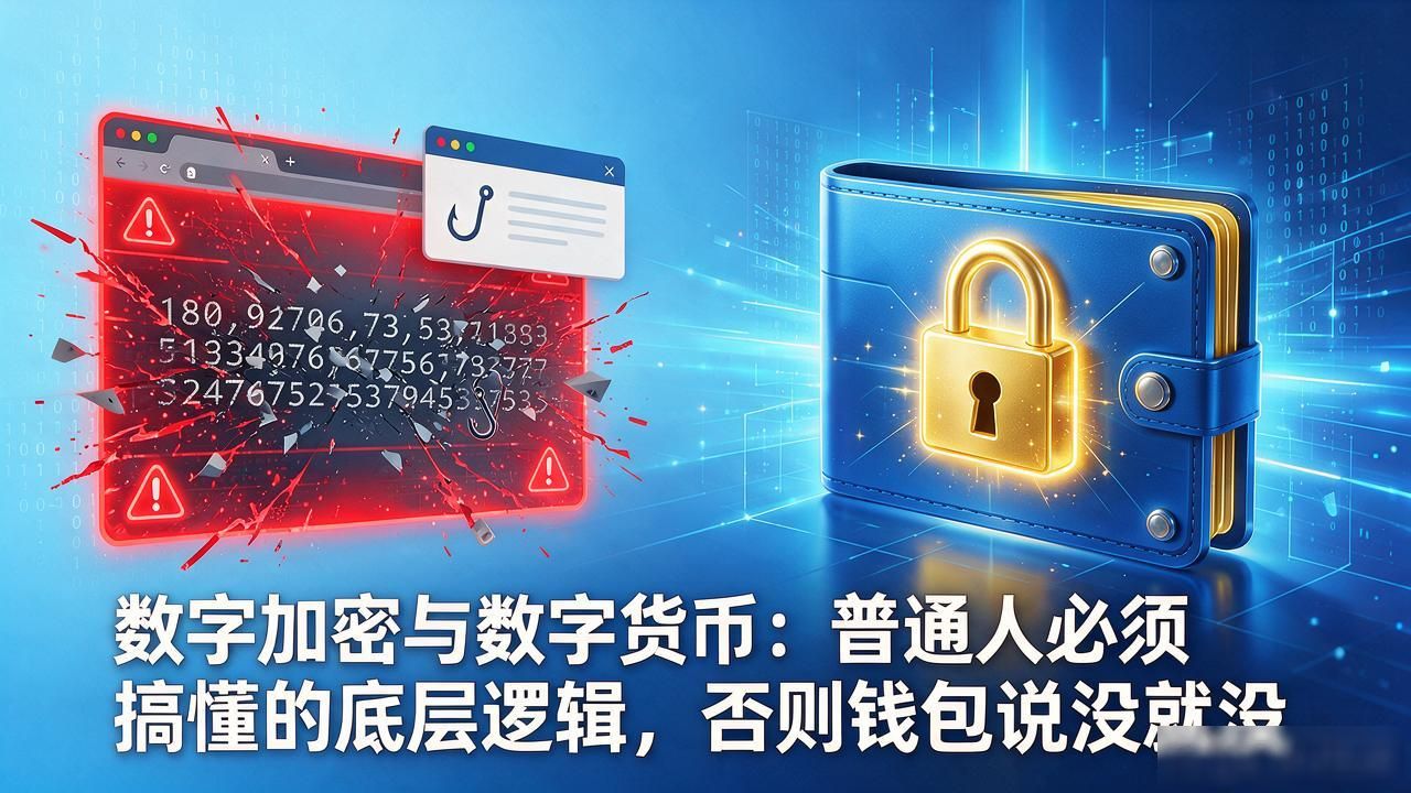 数字加密与数字货币:普通人必须搞懂的底层逻辑,否则钱包说没就没