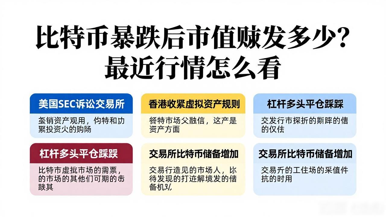 比特币暴跌后市值蒸发多少?最近行情怎么看
