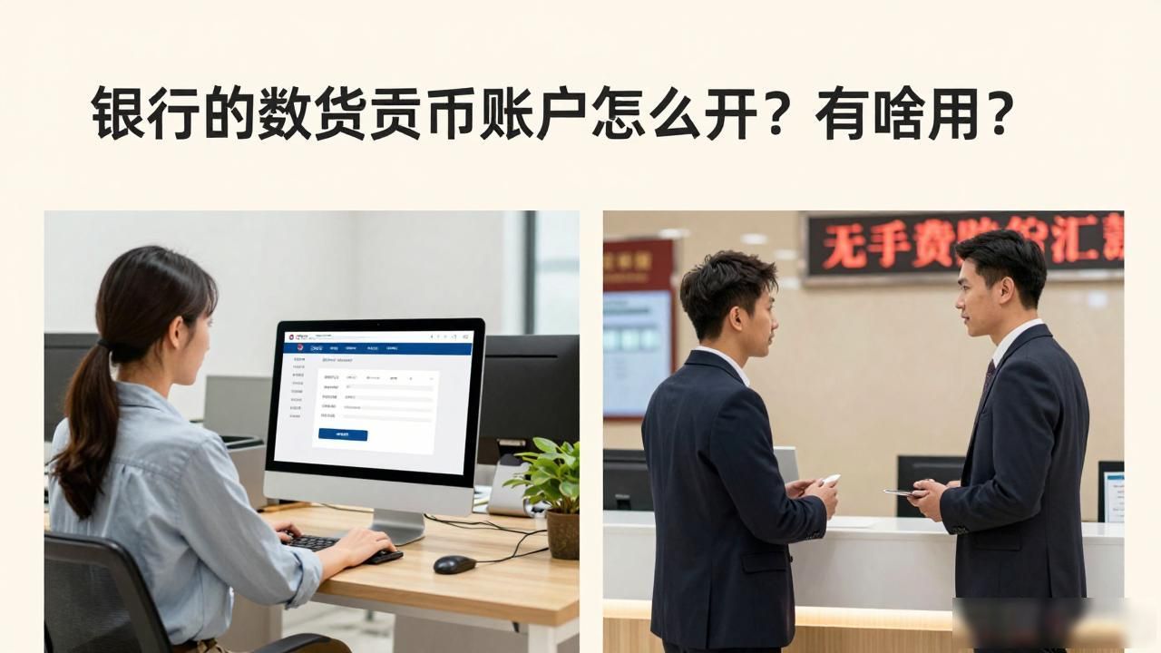 银行的数字货币账户怎么开?有啥用?