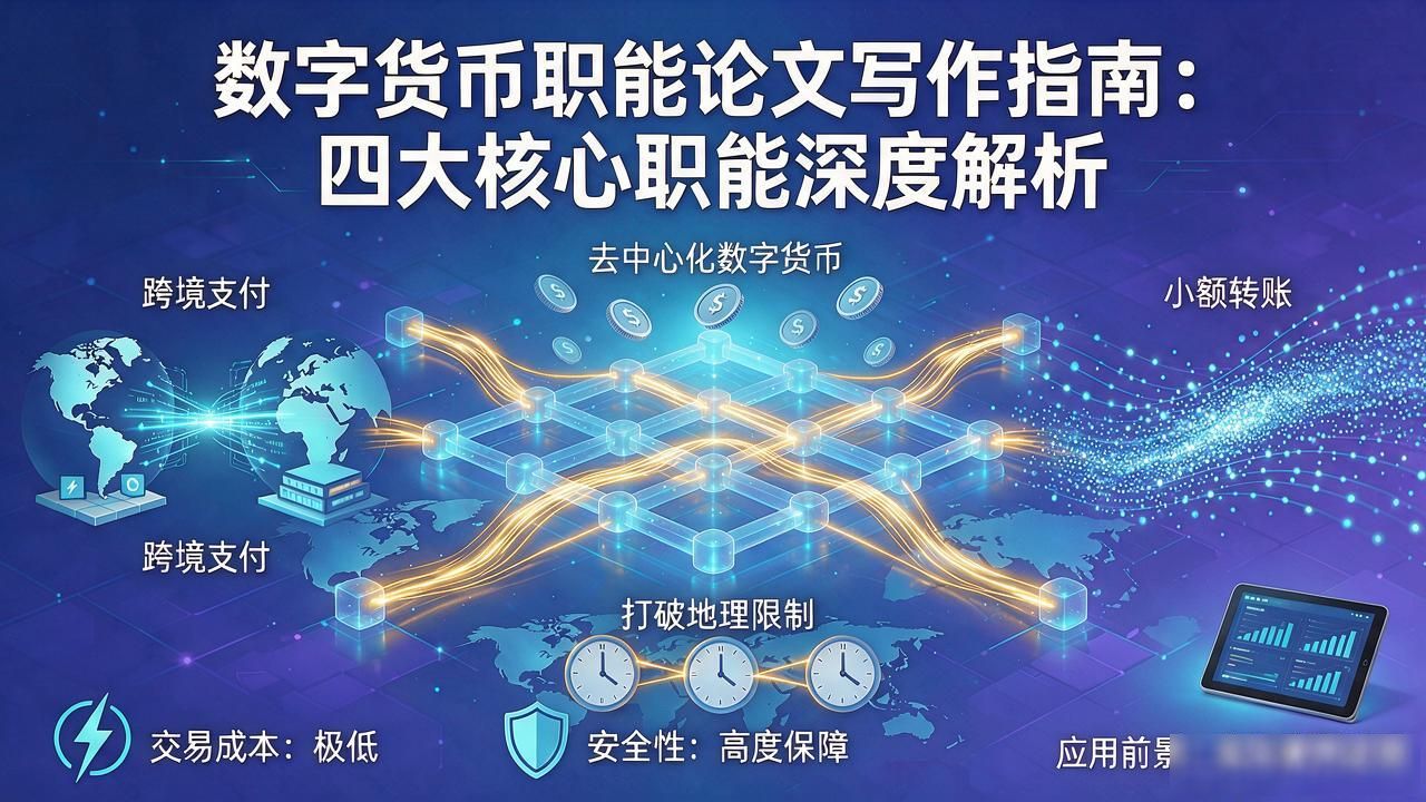 数字货币职能论文写作指南:四大核心职能深度解析