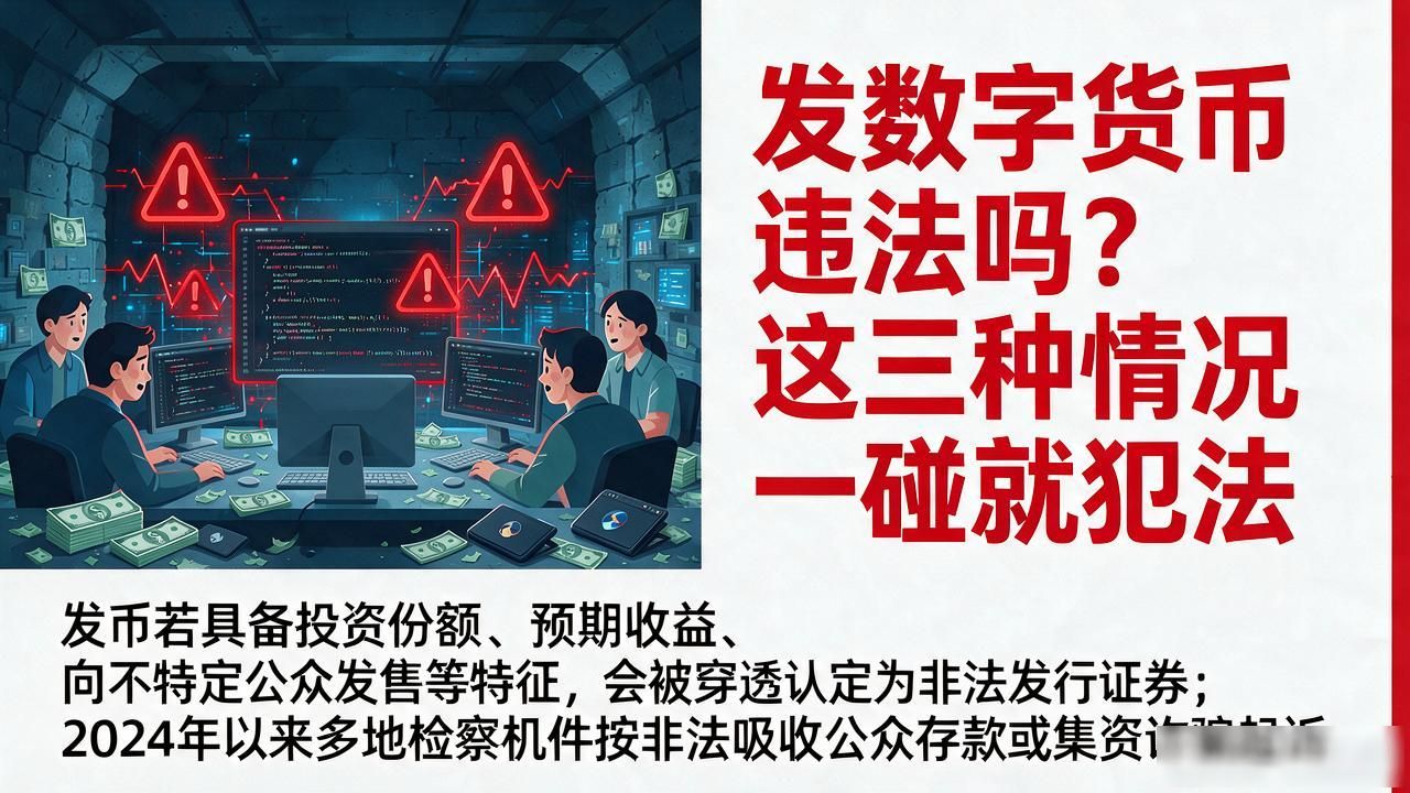 发数字货币违法吗?这三种情况一碰就犯法