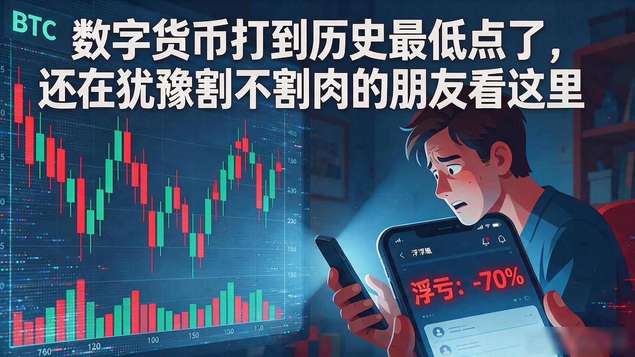 数字货币打到历史最低点了,还在犹豫割不割肉的朋友看这里