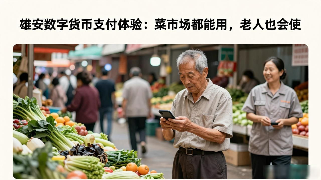 雄安数字货币支付体验:菜市场都能用,老人也会使